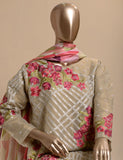 3 Pc Khaddi Lawn Unstitched Embroidered Dress (TP-16)