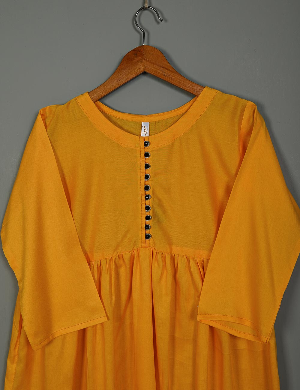 TS-164B-Yellow - Linen Frock