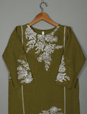 TS-029H-Moss - Sunbeam Glory - Cotton Embroidered Kurti