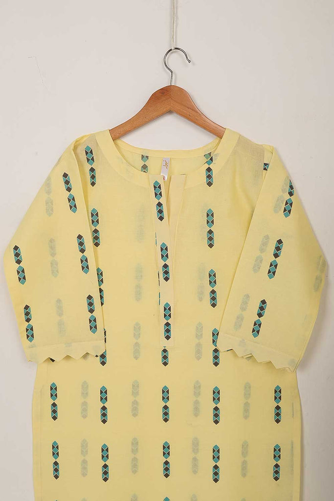 STP-056A-Yellow - 2PC COTTON PRINTED STITCHED