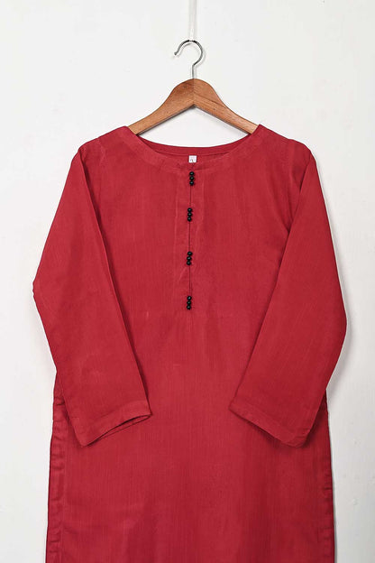 STP-107A-Red - 2PC COTTON SLUB STITCHED