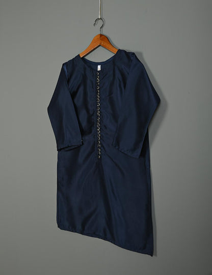 TS-162E-NavyBlue - Slik Stitched Kurti