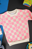 TG-04-Pink - Cotton Printed Fleece Sweatshirt