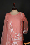 RTW-54-Pink -  3Pc Stitched Embroidered Organza Dress