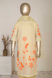 TKF-05-Skin - 3Pc Kids Paper Cotton Formal Stitched Dress