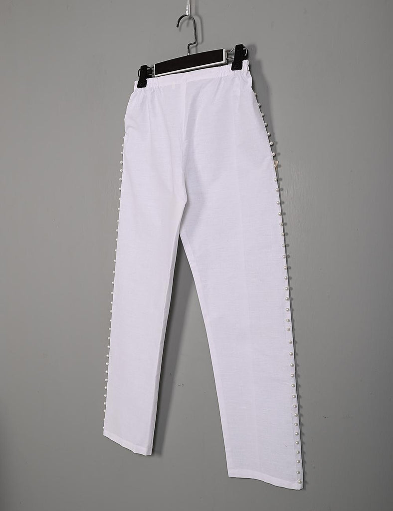 STC-15-White - Super Quality Polyester Cotton Trouser
