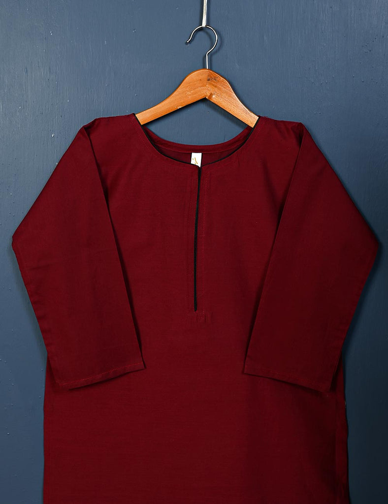 STP-005A-Maroon - 2Pc Cotton Stitched