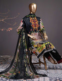 Felix (DL-2b) 3 Pc Un-stitched Embroidered Lawn Dress with Chiffon Dupatta