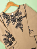 Cotton Embroidered Stitched Kurti - Sunbeam Glory (TS-029E-Brown)