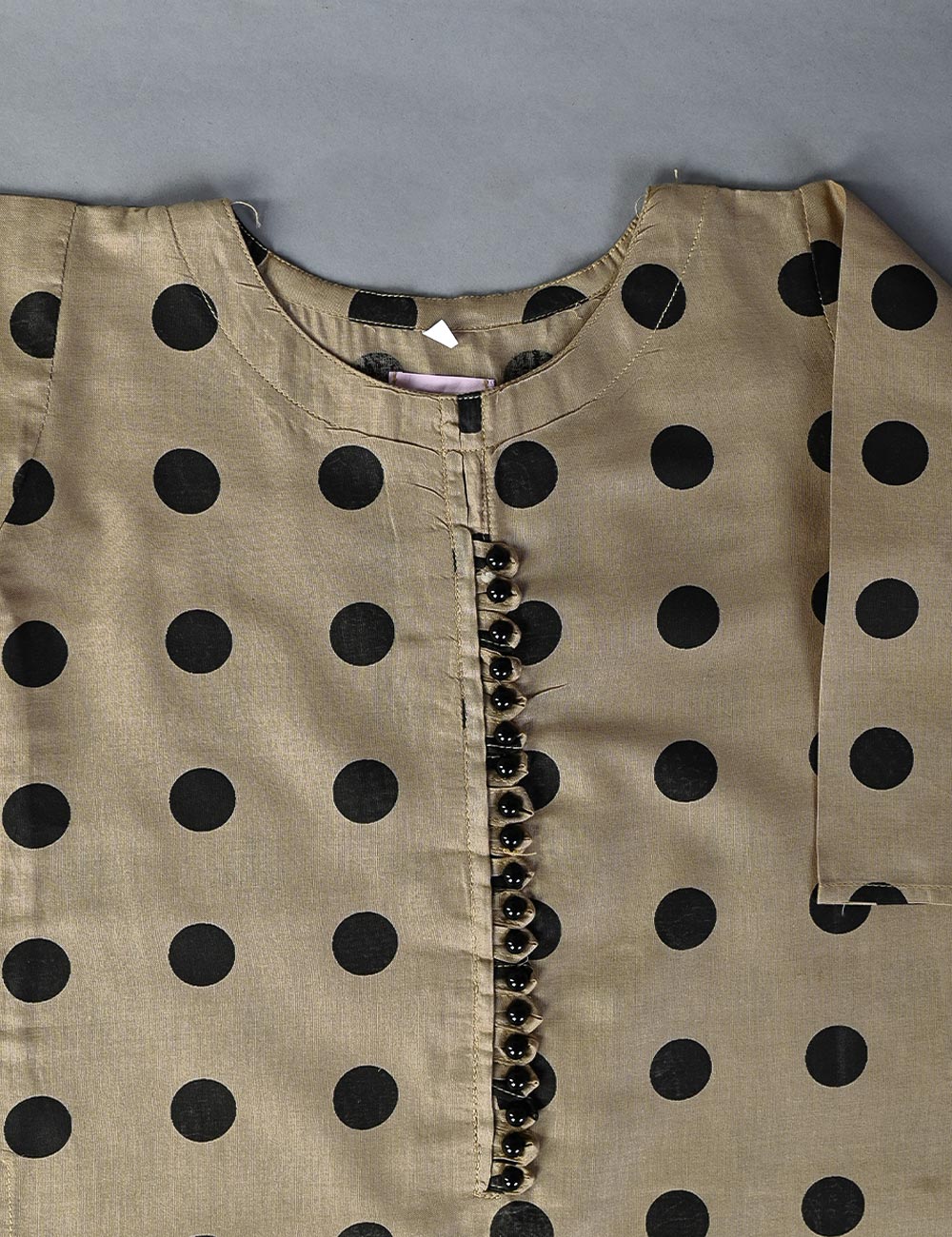 KOS-07-Khaki - Kids Stitched Kurti