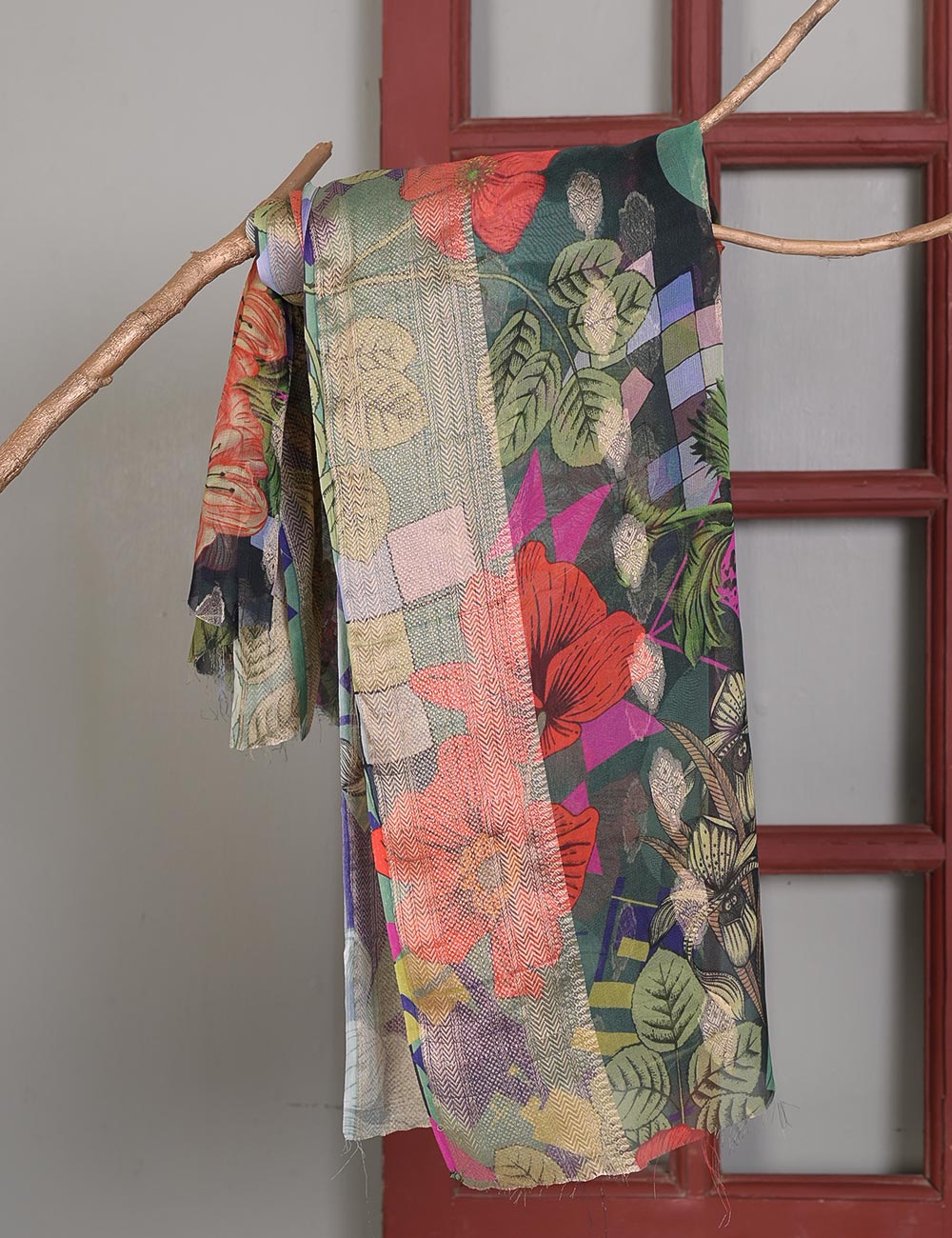 D-006 - Printed Chiffon Dupatta