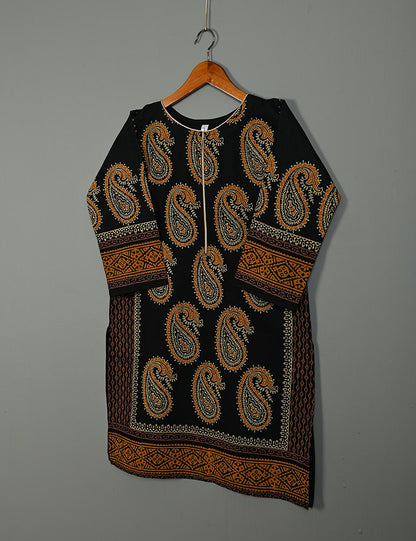 TS-139A-Black - Cotton Block Printed Stitched