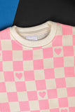 TG-04-Pink - Cotton Printed Fleece Sweatshirt