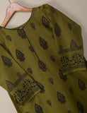 TS-077B-Mehndi - Cotton Printed Stitched Kurti