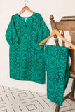 STP-039A-SeaGreen - 2PC COTTON PRINTED STITCHED