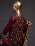 Evren (DL-3a) 3 Pc Un-stitched Embroidered Lawn Dress with Chiffon Dupatta