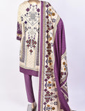 3 Pc Un-stitched Embroidered Lawn - Eternal Ethnic (ATL-4A-Skin Purple)