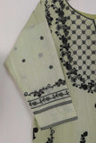 TS-159B-Pista - Paper Cotton Embroidered Kurti