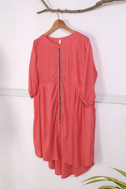 TS-133Q-Pink - LINEN FROCK