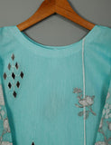 Paper Cotton Embroidered Stitched Kurti With Mirror Work – Falak (TS-071A-Blue)