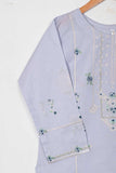 TS-226A-LightPurple - Cotton Embroidered Stitched Kurti