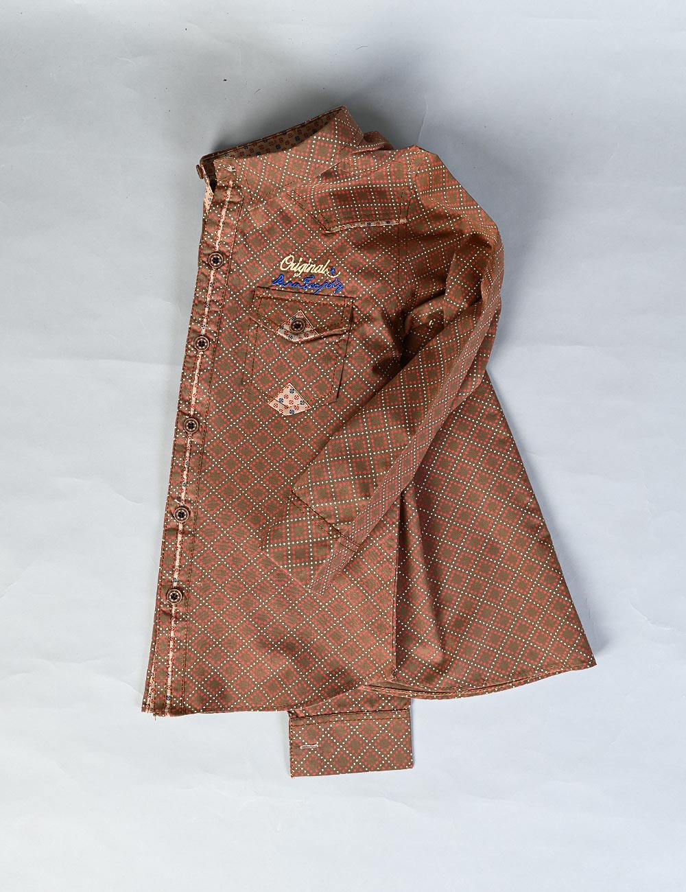 KBS-02-Brown - Kids Boys Shirts