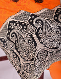 3 Pc Un-stitched Embroidered Lawn - Chaotic Depth (ATL-5B-Orange)