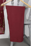 STP-080A-Maroon - 2Pc Organza Embroidered With Malai Trouser