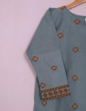 TS-110B-Grey - Cotton Embroidered Stitched Kurti
