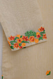 TS-170-Skin - Paper Cotton Embroidered Kurti