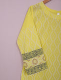 TS-119A-Yellow - Cotton Block Printed Stitched