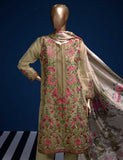 3 Pc Khaddi Lawn Unstitched Embroidered Dress (TP-08)