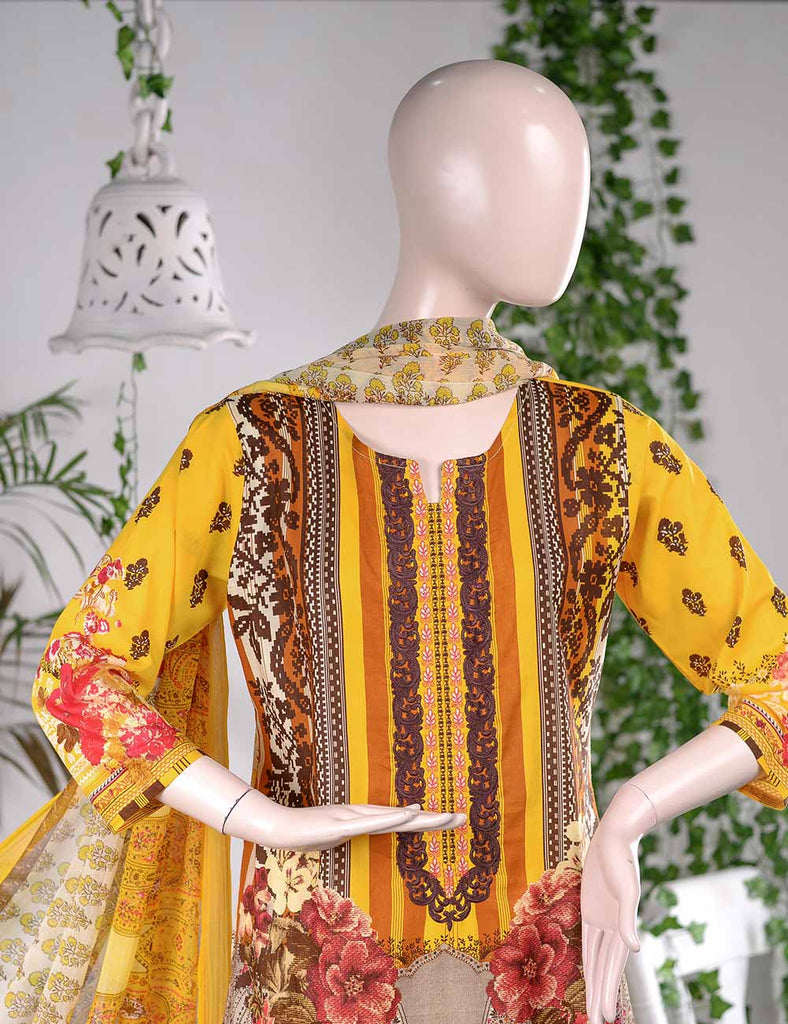 (AR-5A) Ineffable | Un-stitched Embroidered Lawn