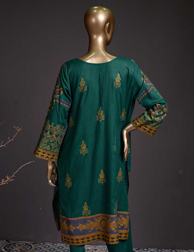 Eyval (DL-5B) - 3 Pc Un-stitched Embroidered Lawn Dress with Chiffon Dupatta -