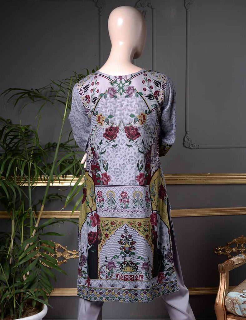 Un-stitched Embroidered Lawn (SE-5B) Clement