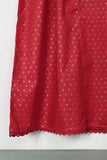 STP-106A-Red - 2PC COTTON STITCHED FROCK
