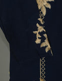 TS-136B-NavyBlue - Sunflower - Cotton Embroidered Kurti