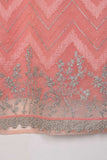 Organza Embroidered Stitched Kurti - Semolina (TS-039B-Pink)