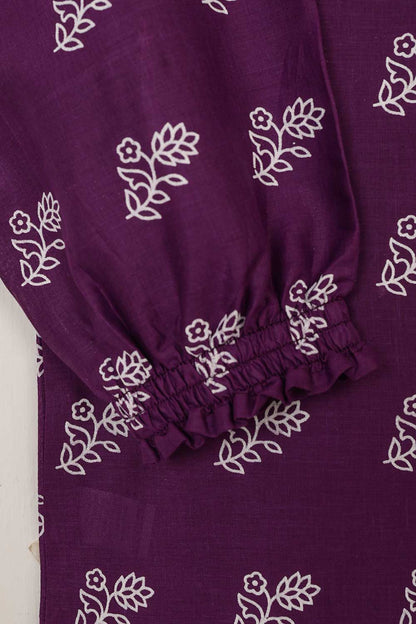 STP-036A-Purple - 2PC COTTON STITCHED