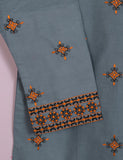 TS-110B-Grey - Cotton Embroidered Stitched Kurti