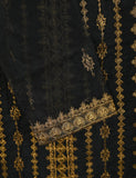 TS-197A-Black - Organza Embroidered Kurti
