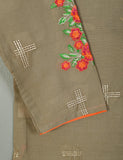 T20-025B-Brown - Cotton Embroidered Kurti