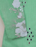 Paper Cotton Embroidered Stitched Kurti With Mirror Work – Falak (TS-071C-Ice Green)