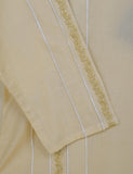 TS-043D-Cream - Abstruse Art - Cotton Embroidered Stitched Kurti