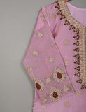 STP-009B-Pink - 2Pc Paper Cotton With Dupatta