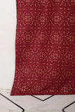 STP-031A-Maroon - 2Pc Cotton Printed Stitched