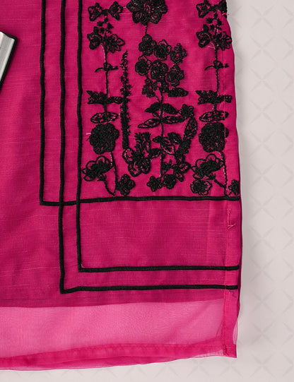 KOS-05-Fuchsia - Kids Stitched Kurti