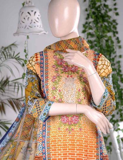 (AR-6B) Emethyst | Un-stitched Embroidered Lawn