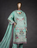 3 Pc Khaddi Lawn Unstitched Embroidered Dress (TP-25)
