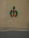 TS-169-Skin - Paper Cotton Embroidered Kurti